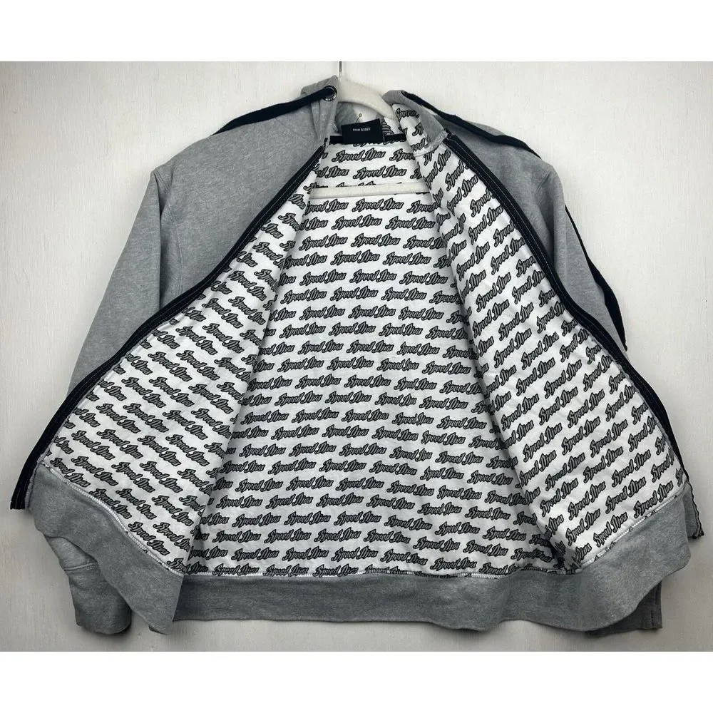Truex Jr 56 Nascar Speed Diva Womens‎ XL Grey Full Zip Embroidered Jacket